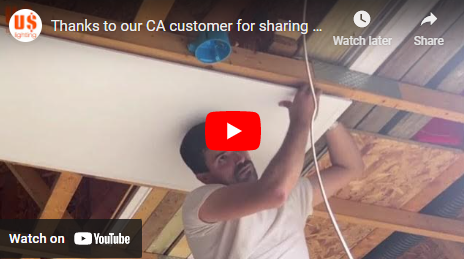 Thanks to our CA customer for sharing the panel light operation video